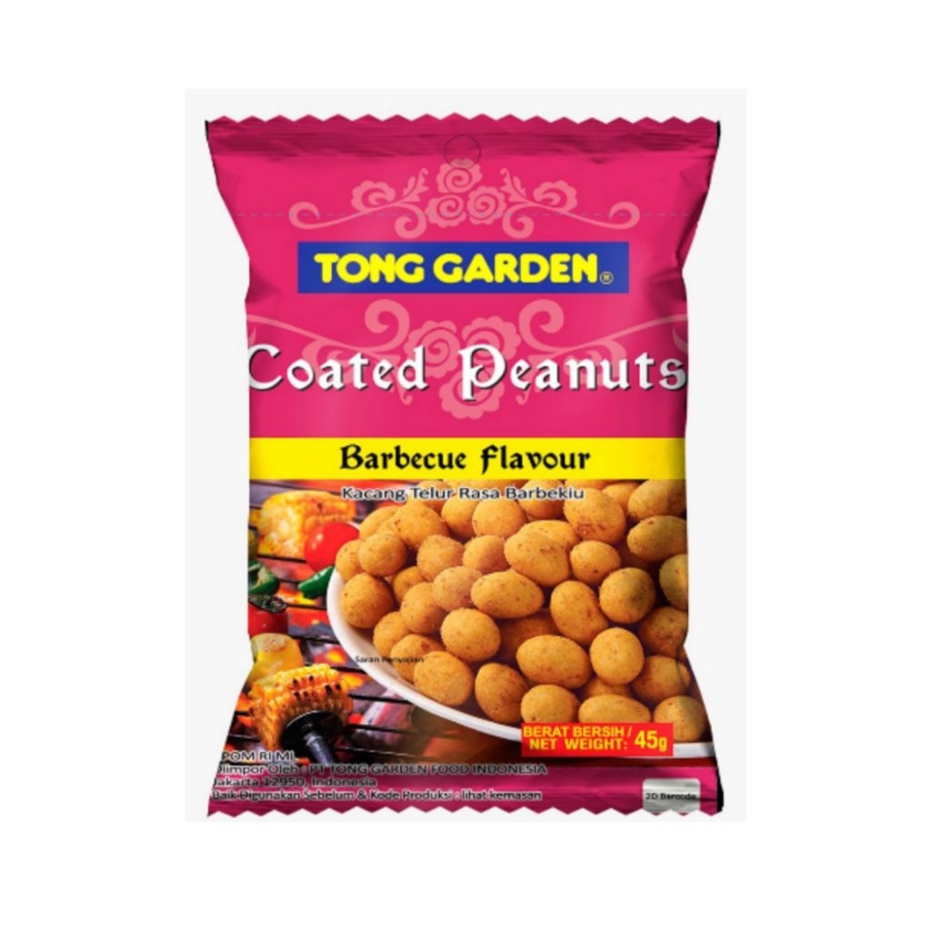 

Tong Garden Coated Kacang Telur Rasa Barbekiu 45 g