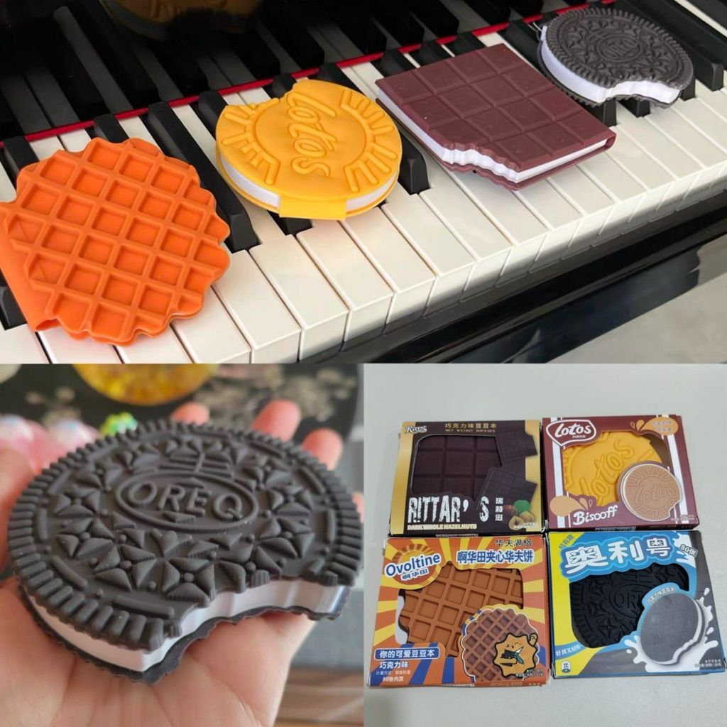 

KAWAII SNACK COOKIES NOTE BOOK BUKU CATATAN BENTUK BISCUIT COKLAT WANGI KUE