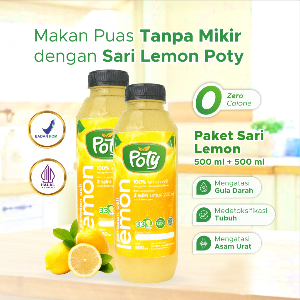

Sari Lemon 1000 ML Anti Diet Pure Asli Poty