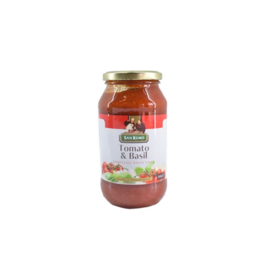 

san remo pasta sauce tomato & basil 500 gram