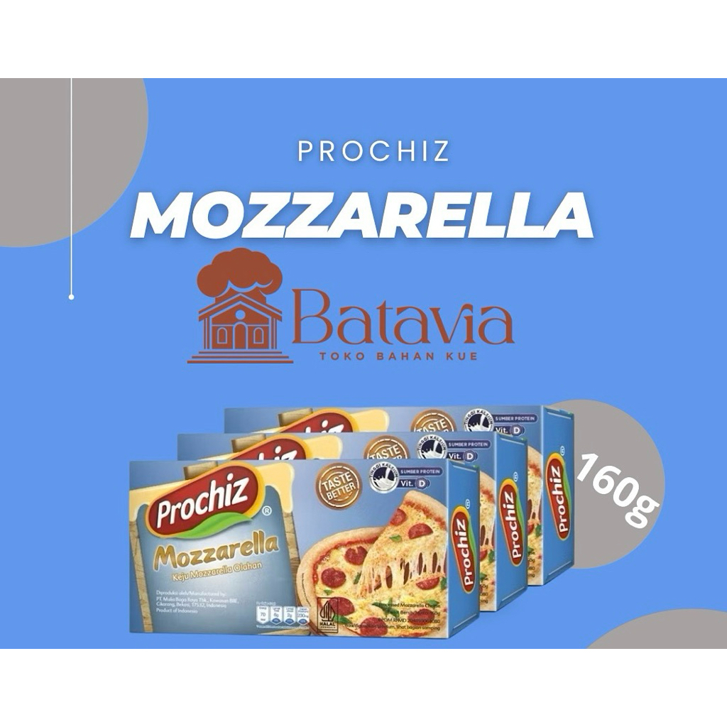 

Prochiz Mozzarella 160g | keju mozzarella
