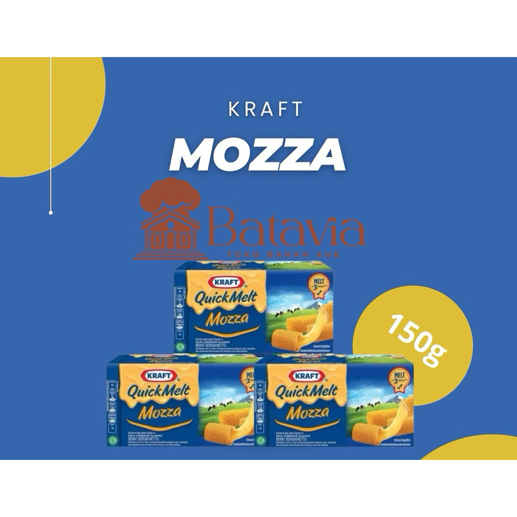 

Kraft QuickMelt Mozza 150g | Keju Mozza | Keju Kraft Leleh 150g / Kraft Quickmelt Mozarella 150gr