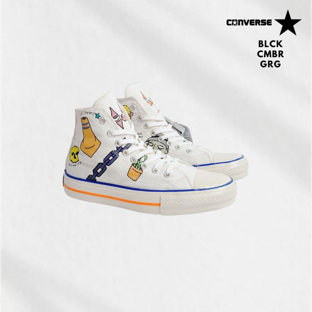 ( BCG ) Sepatu Sneakers Wanita Converse Tyler The Creator Putih High