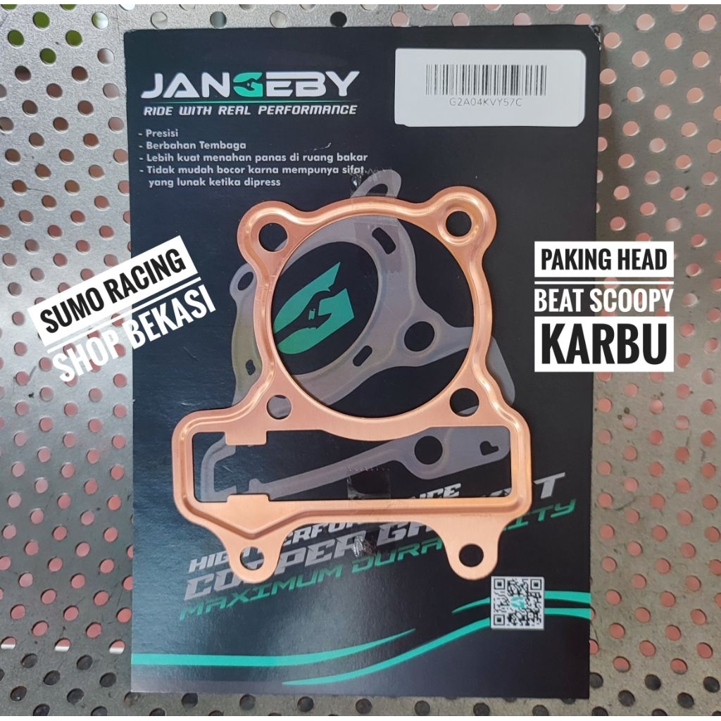 PAKING HEAD TEMBAGA BEAT SCOOPY KARBU 56 57 TEBAL 0.5MM JANGEBY