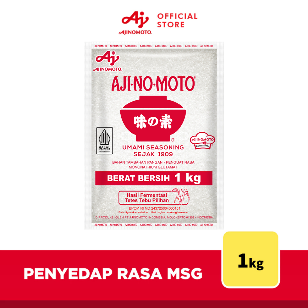 

AJI-NO-MOTO® Penyedap Rasa MSG Ajinomoto 1Kg