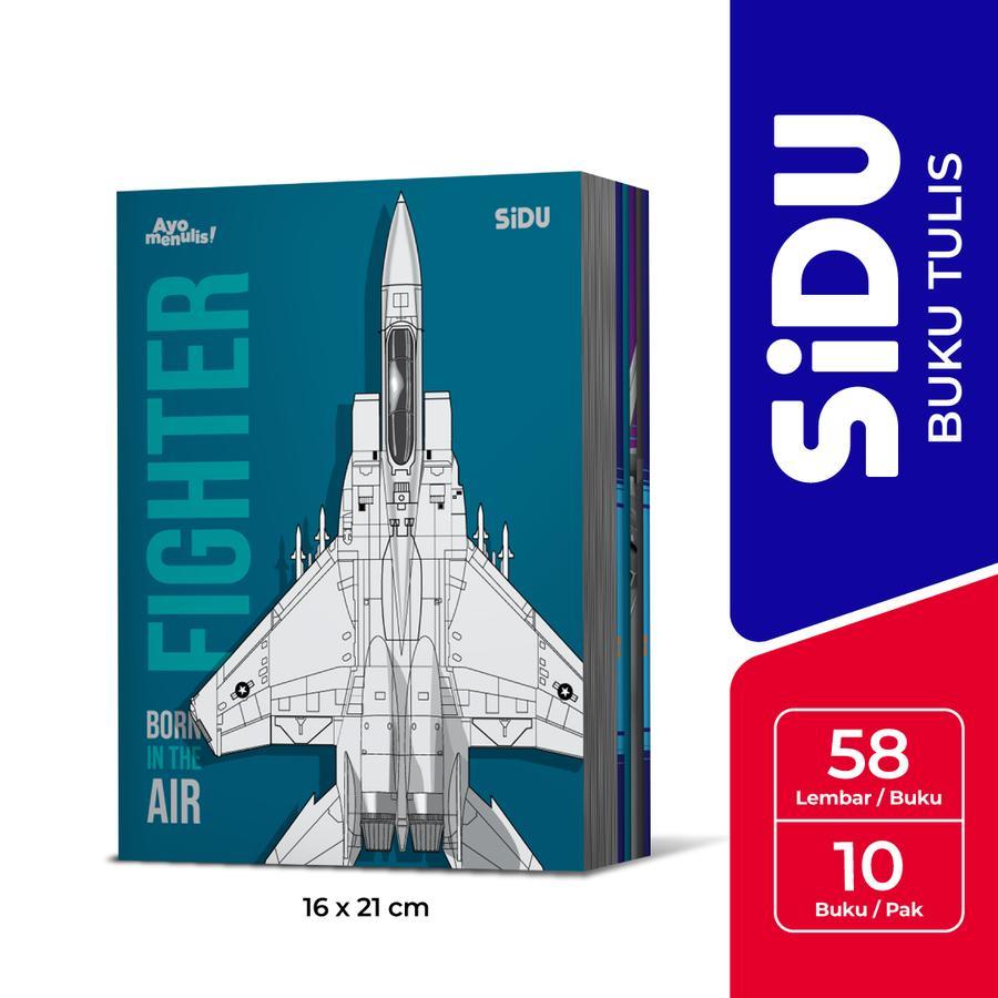 

[Pelangi Stationery] SIDU Buku Tulis 58 Lembar Isi 10 Buku 210 x 160 mm