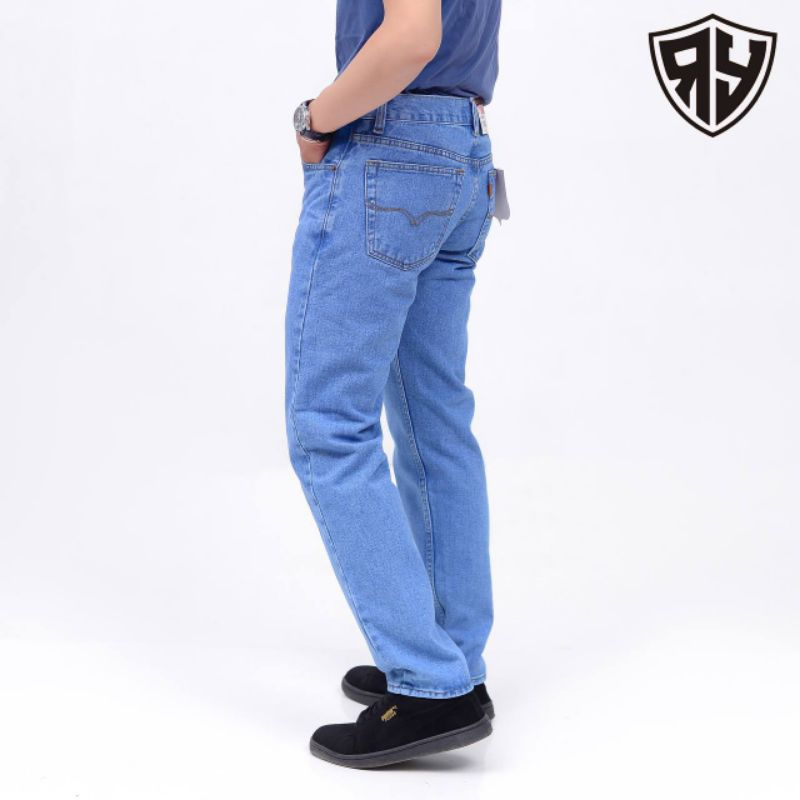 CELANA JEANS PRIA RAYYEL HIGH QUALITY ORIGINAL / CELANA JEANS STANDAR / CELANA BRAND LOKAL ORIGINAL