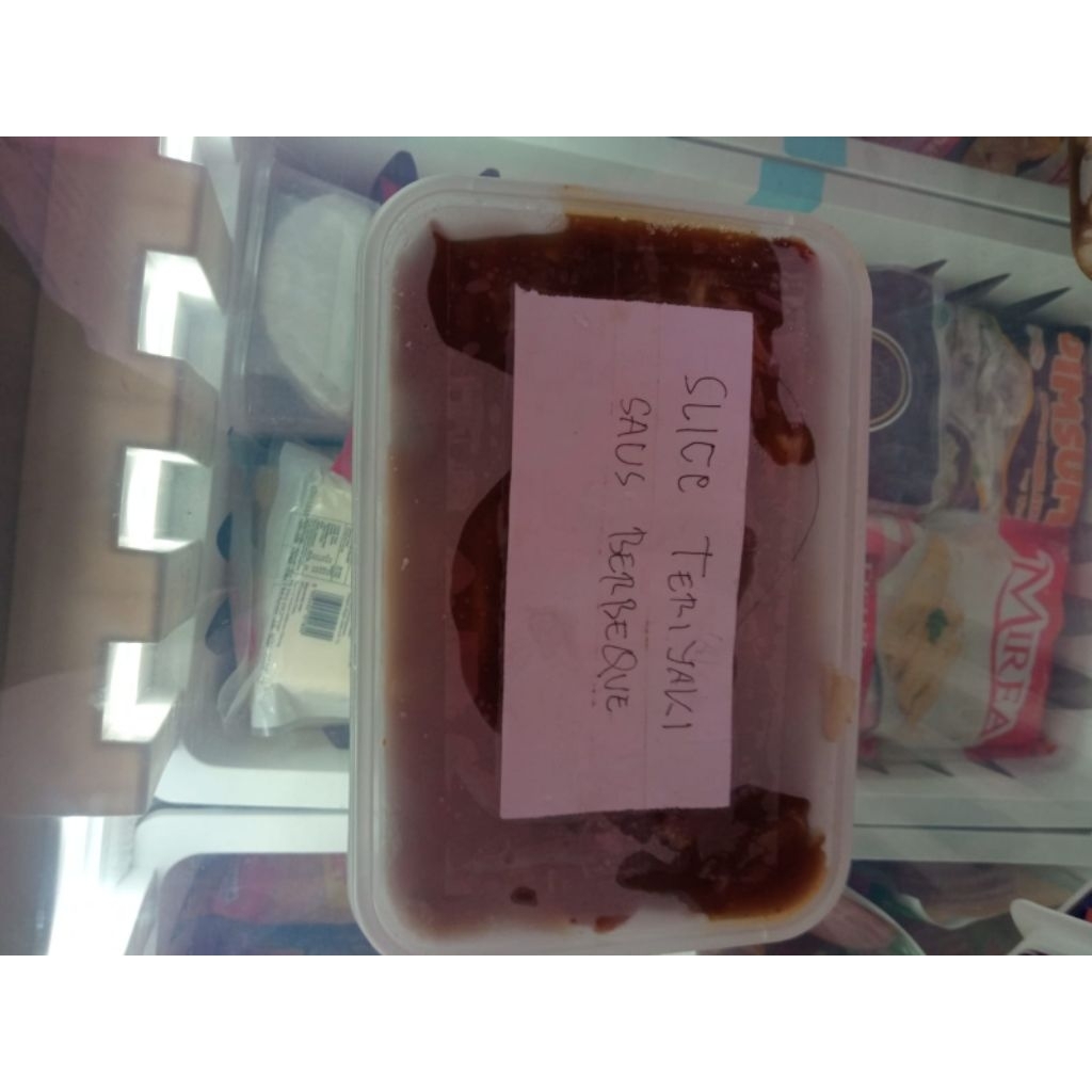 

daging SLICE teriyaki/beef non lemak marinasi
