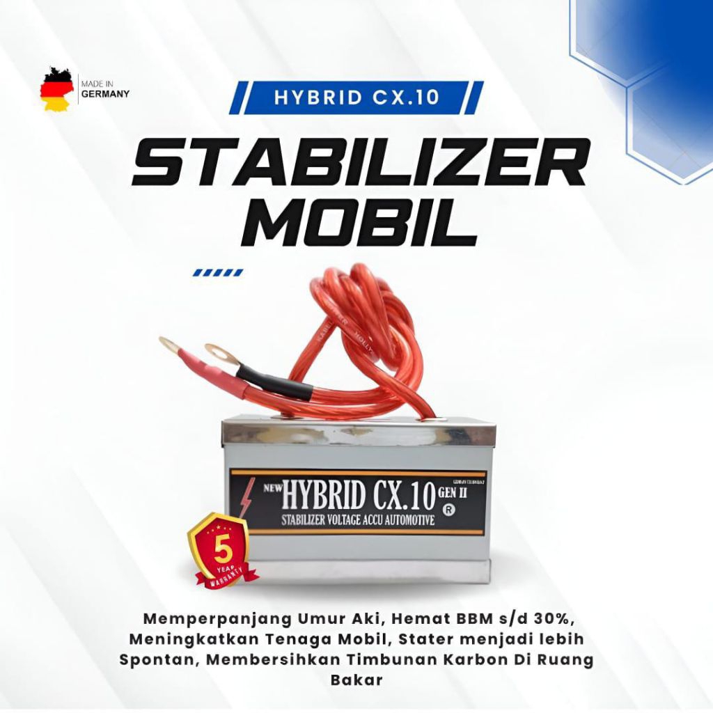 Hybrid Cx.10 Gen II (Penghemat BBM, stabilizer aki mobil dan motor)