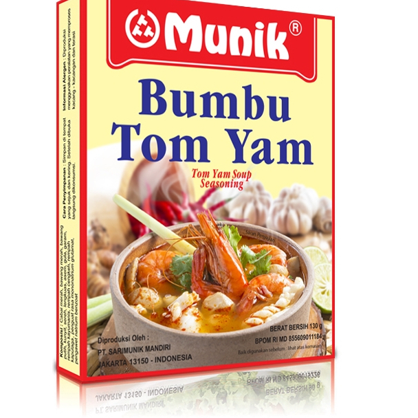 

MUNIK BUMBU INSTAN TOM YUM 130 GR TOM YUM SOUP SEASONING