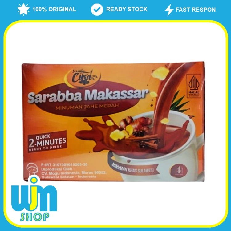 

Sarabba Makassar Instan Original 27 Gr x 1 Box isi 4 Sachet