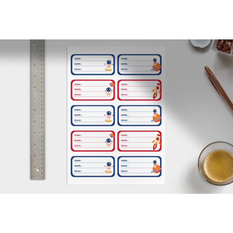 

Sticker Buku Nama Sekolah Anak | Sticker Buku Mata Pelajaran | Label Buku Sekolah | A00001
