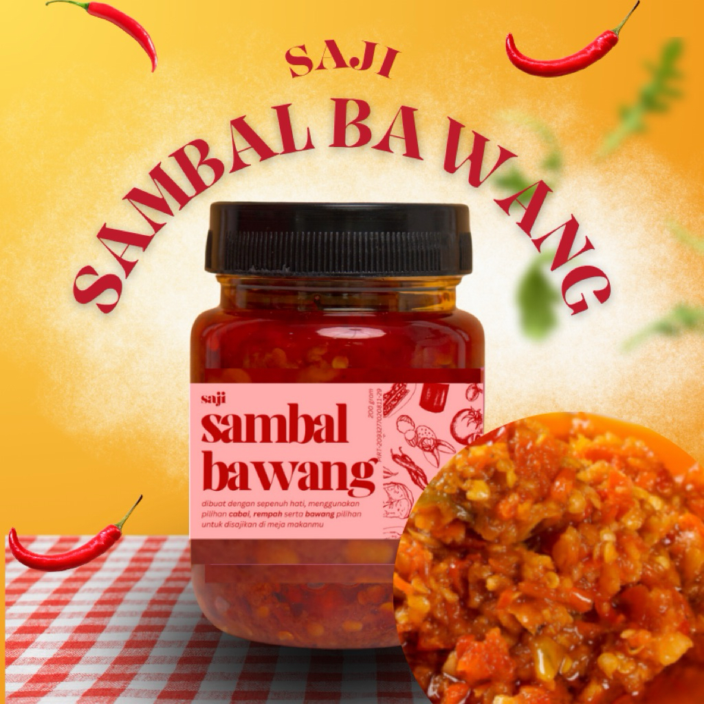 

Sambal Bawang Pedas Kemasan 200g – Lauk Instan Enak & Praktis by SAJI