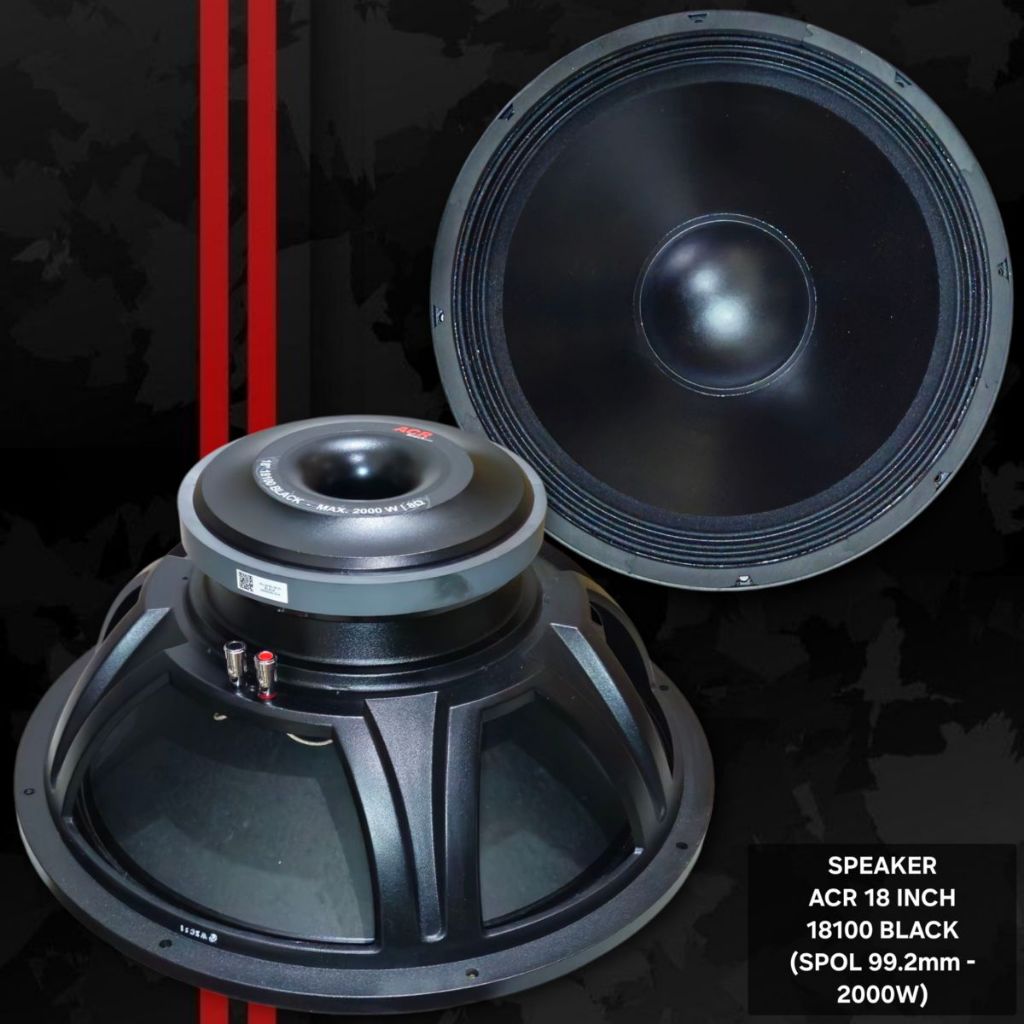 Speaker ACR 18 Inch 18100 Black / Spk ACR 18" 18100 Black Subwoofer Original