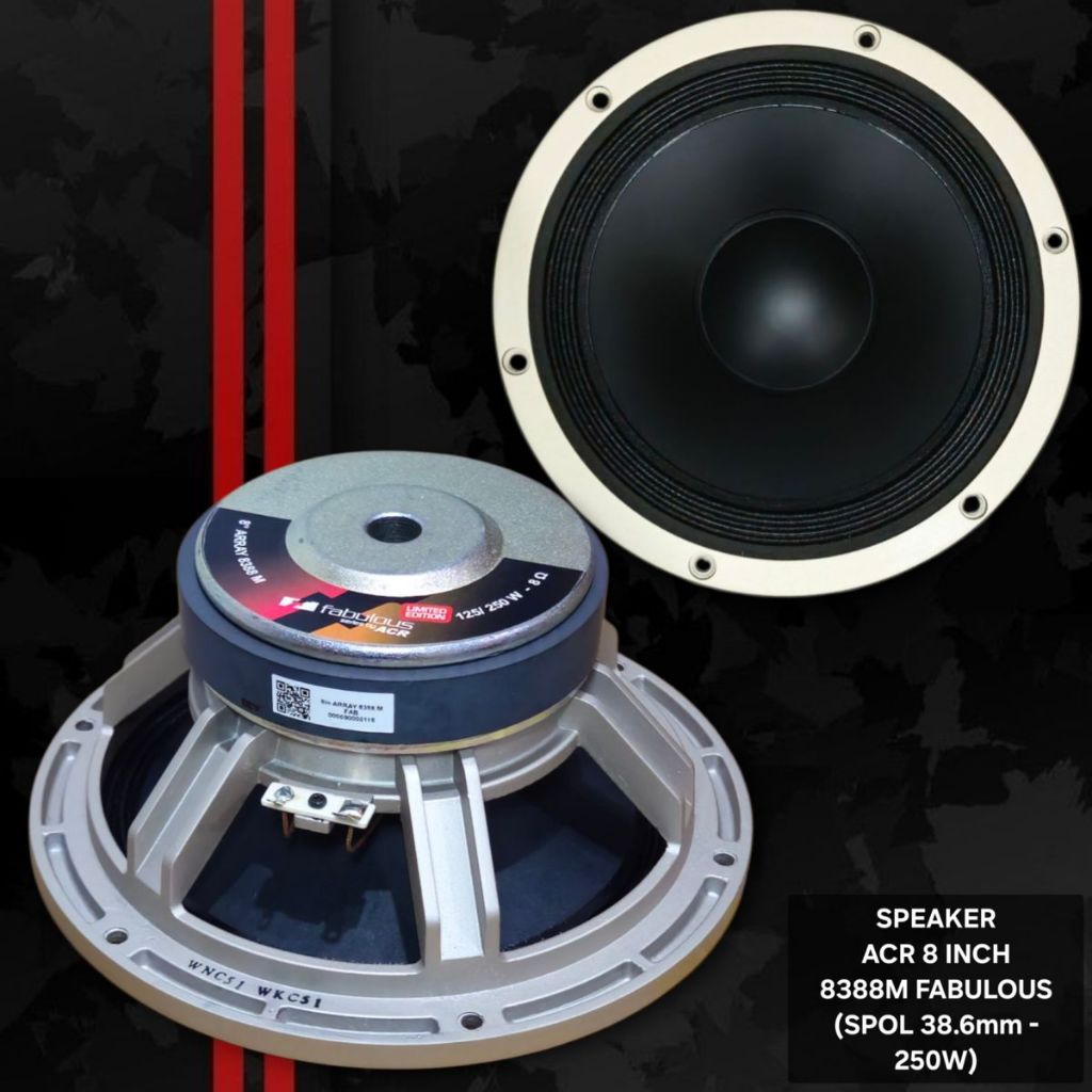 Speaker ACR 8 Inch 8388M / ACR 8 8388 M Fabulous Array Original (Limited Edition)