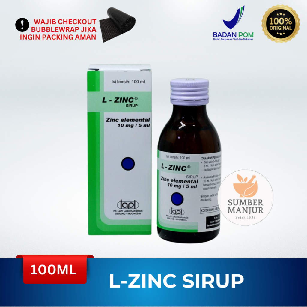 L-ZINC SIRUP 100ML / OBAT UNTUK DIARE ANAK