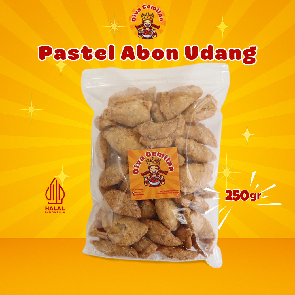 

250 gram Pastel Udang Manis Gurih Renyah Diva Cemilan Snack Makanan Ringan