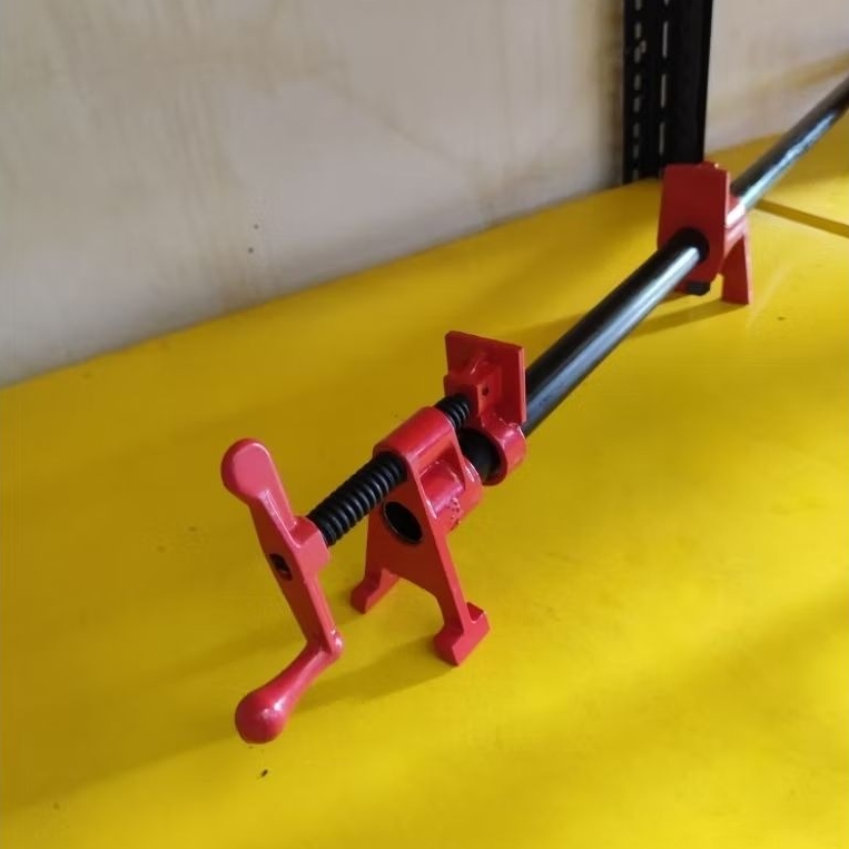 Pipe clamp 3/4 inch Pipa besi 150cm/200cm penjepit kayu bar clamp catok klem kayu jati belanda