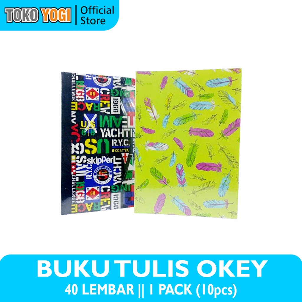 

BUKU TULIS OKEY BOXY 40 LEMBAR || 1 PACK (10 BUKU)