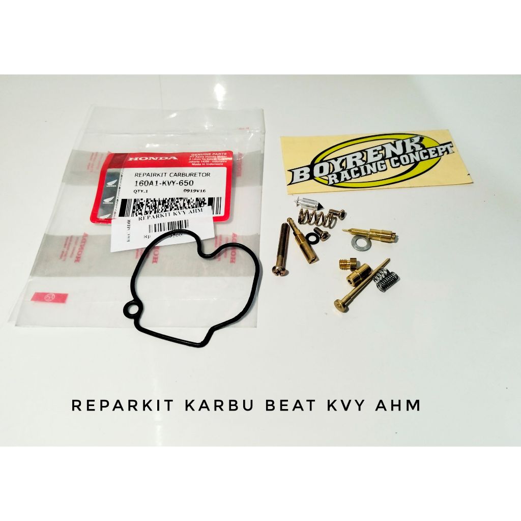 Repair Kit REPAIRKIT Isi Karburator Beat Old Karbu Lama KVY ORIGINAL AHM - BOYRENK MADURA