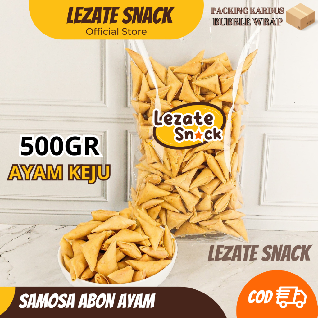 

Samosa Abon Ayam 500gr Premium Murah Enak Renyah / Kue Samosa Kering Abon Ayam Merk Sarikaya Rasa Udang / Sambosa Ebi Segitiga Food Snacks WAP SHOP