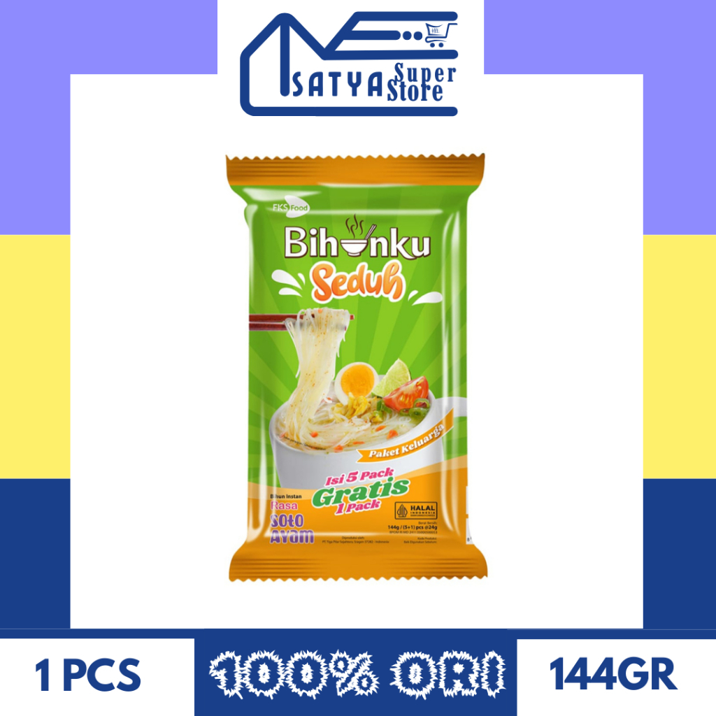 

BIHUNKU SEDUH RASA SOTO AYAM 144GR ISI 6PCS