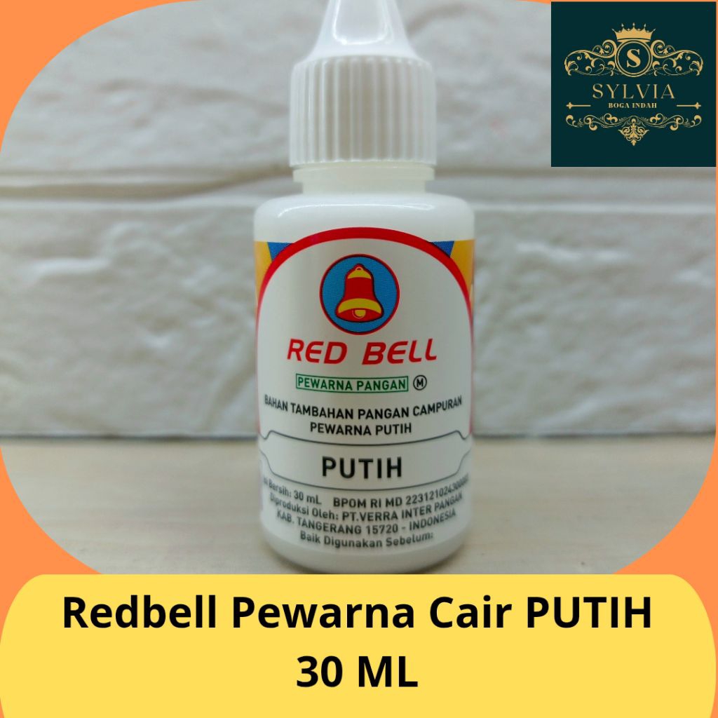 

Redbell Pewarna Cair PUTIH 30 ml Untuk makanan dan Minuman