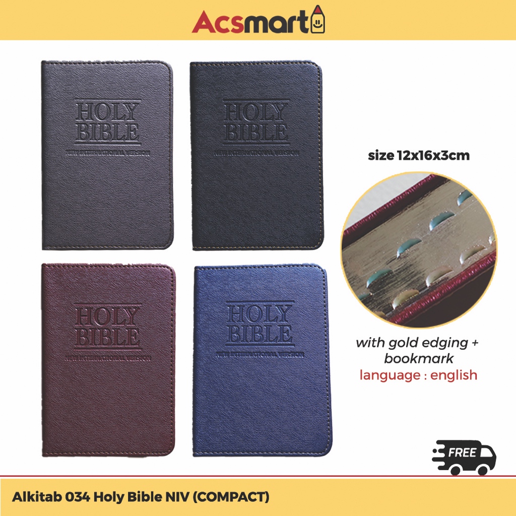 ACSmart - ALKITAB 034 HOLY BIBLE NIV COMPACT (alkitab bahasa inggris)