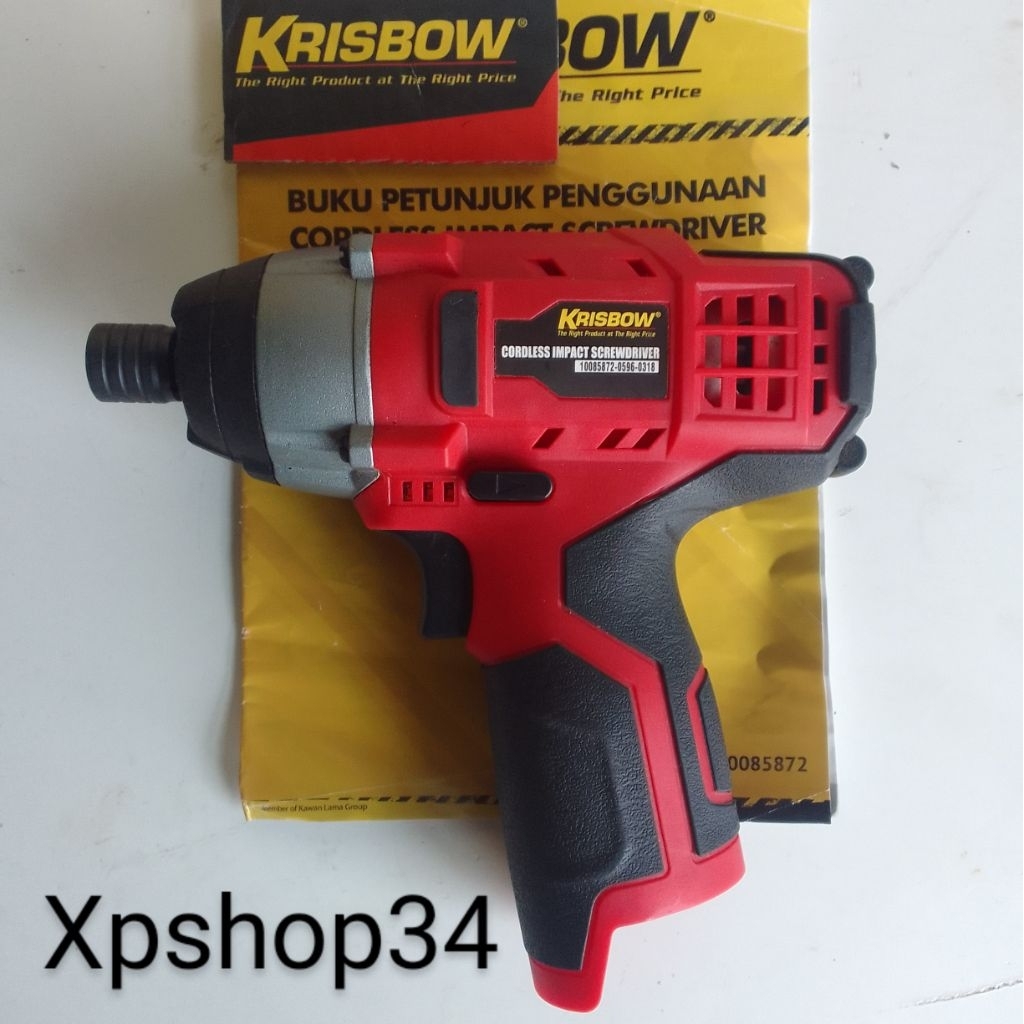 bor cordless impact screwdriver krisbow 12v unit only