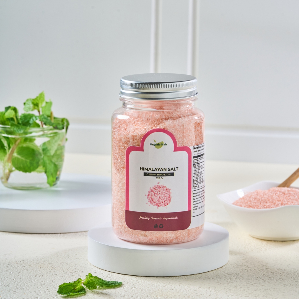 

Organic Hub Garam Himalaya 100% Original Premium Quality Himalayan Pink Salt Organik 320 gr