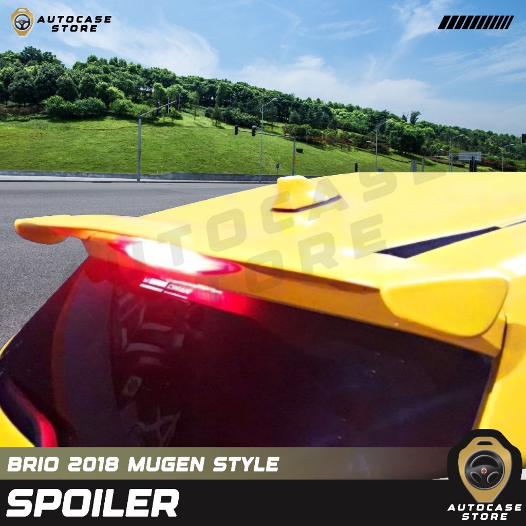 SPOILER + LAMPU ALL NEW BRIO 2018-2025 UP MODEL MUGEN PNP AKSESORIS MOBIL