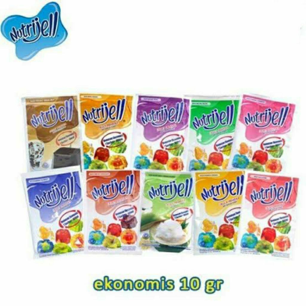 

Nutrijell jelly bubuk 10g 400ml varian lengkap