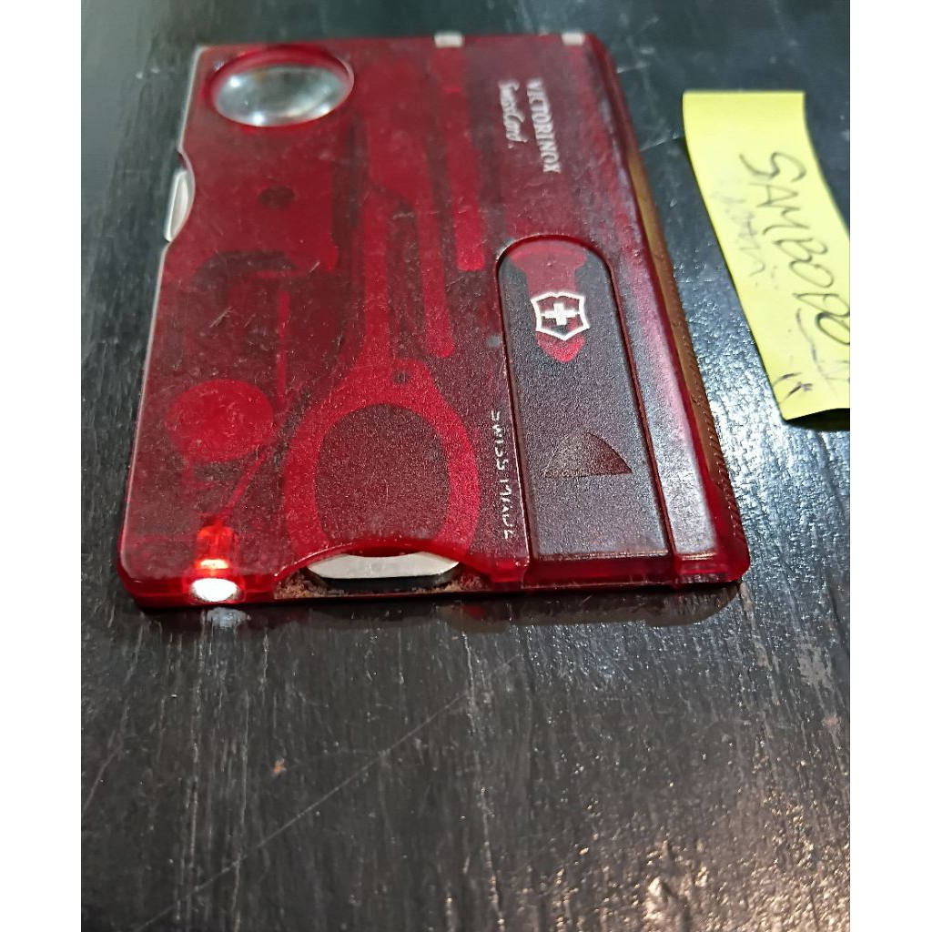 victorinox Swisscard lite red transparant