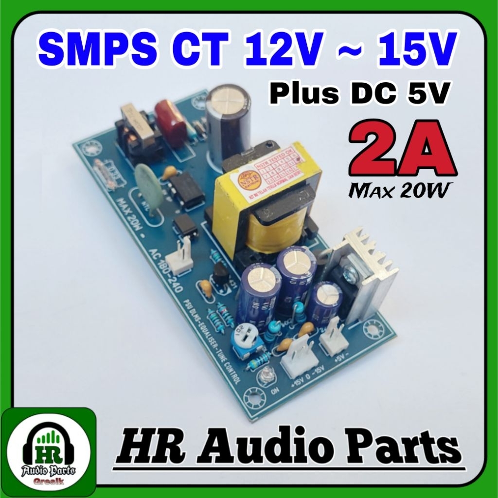 SMPS DLMS Equalizer Tone Control Mixer CT15V ( CT15~20V ) Extra DC5V