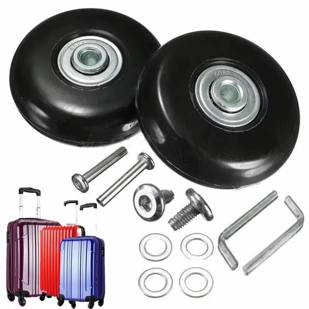 2pcs/set Pengganti Roda Koper 40/45/50mm Kit Spare Parts Wheel for Suitcase Replacement Detachable S
