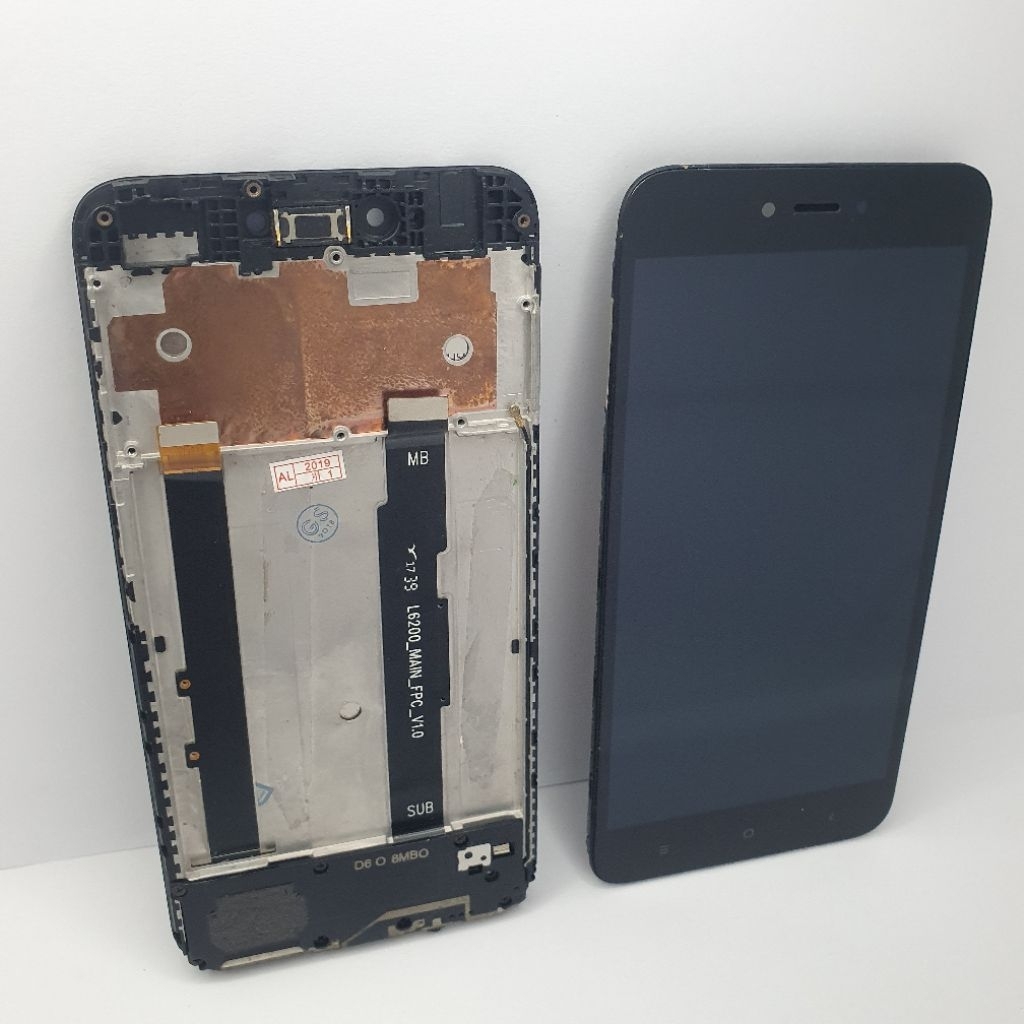 LCD Redmi Note 5A Original Fullset LCD Frame Konektor Charger Redmi Note 5A