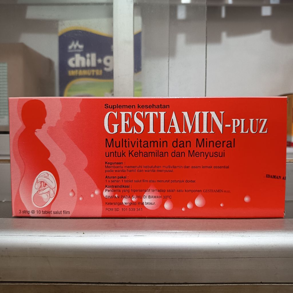 GESTIAMIN PLUZ PLUS ORIGINAL 100% suplemen asam folat ibu hamil bumil