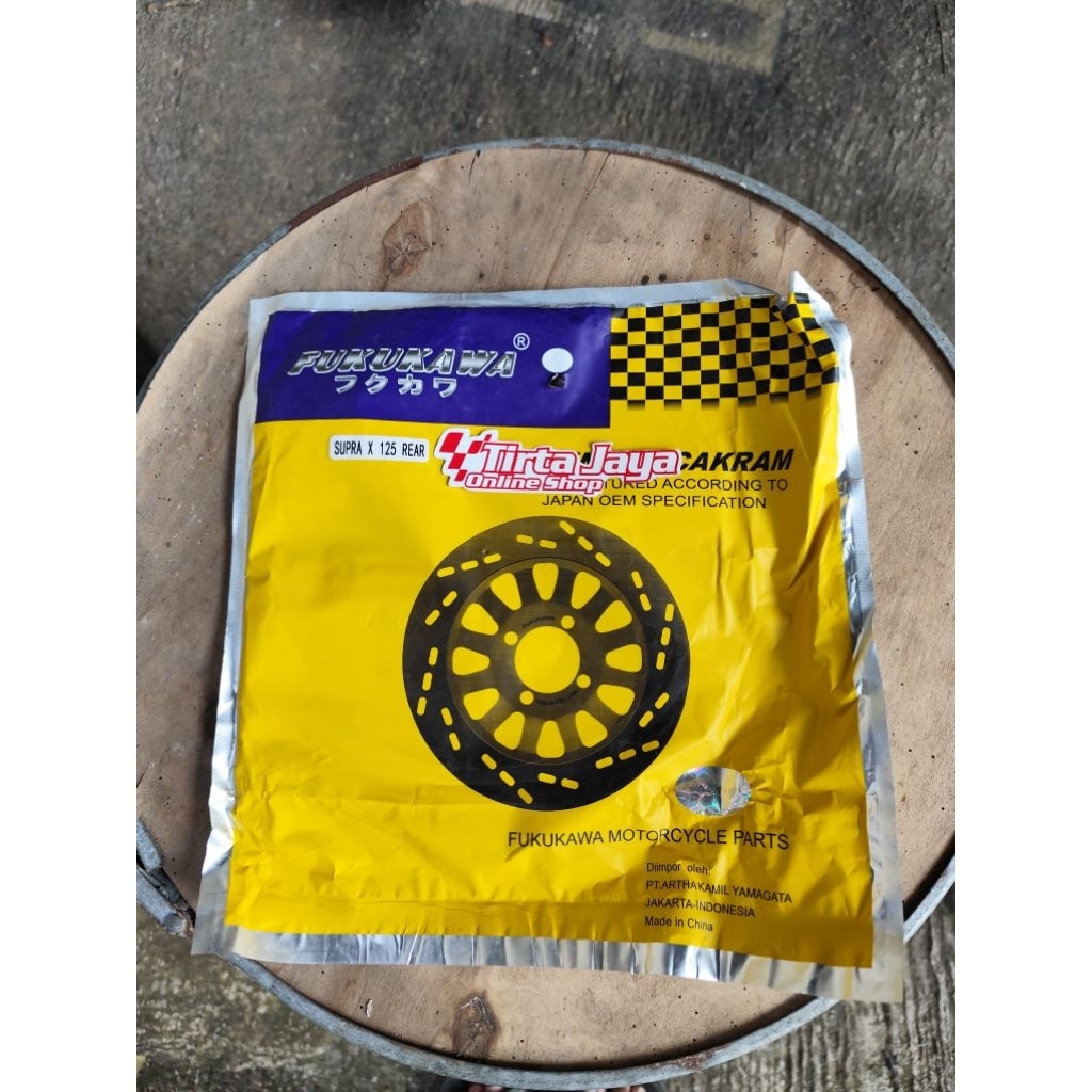 PIRINGAN CAKRAM BELAKANG SUPRA X 125 BLADE Fi CS1 MERK FUKUKAWA