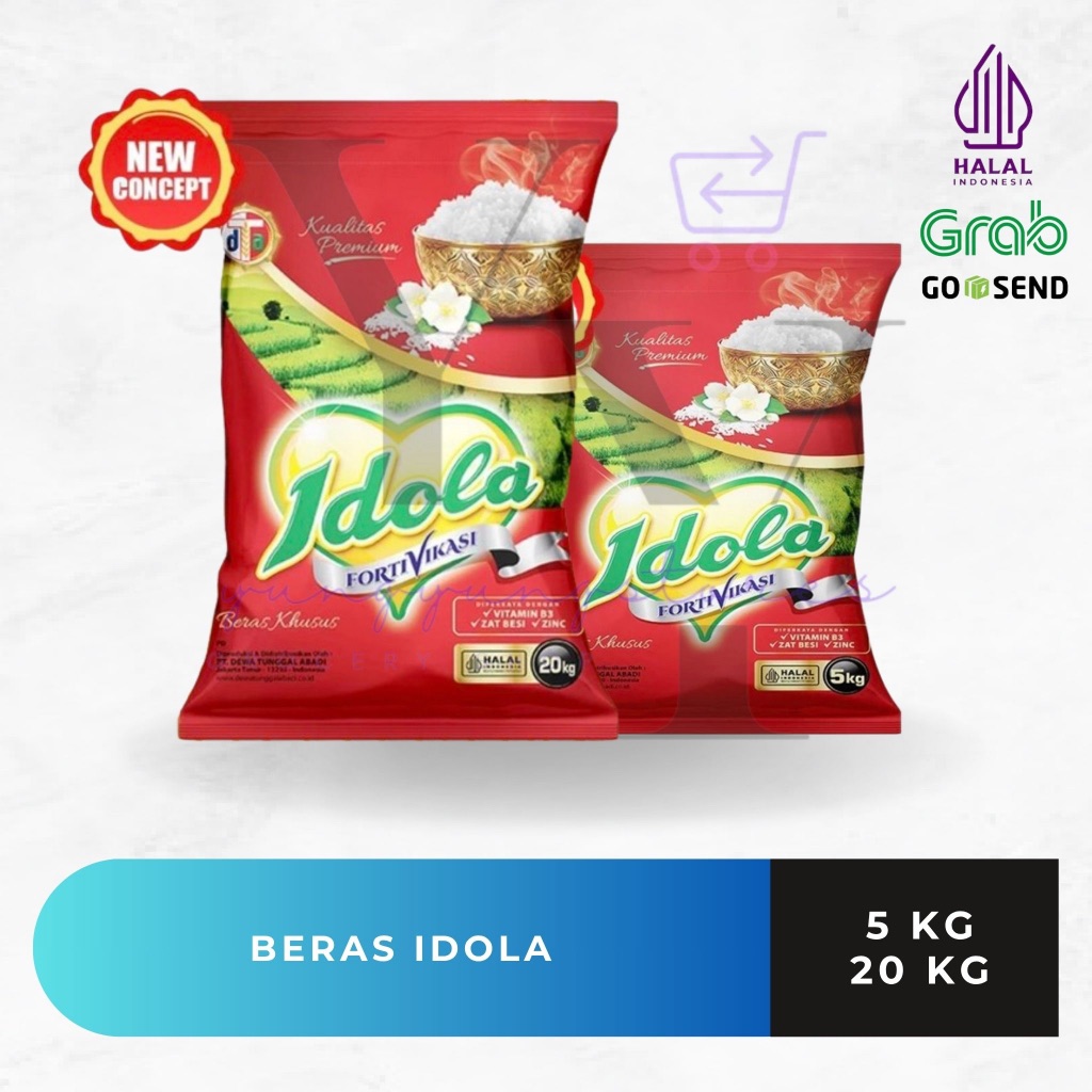 

Beras Premium Khusus IDOLA / Jasmine Rice 5 kg / 20 kg