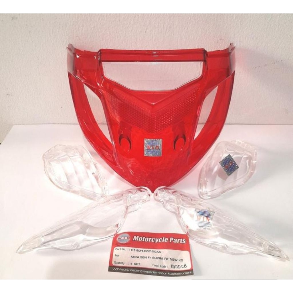 Mika sen depan-belakang + mika rem belakang Honda Supra Fit New, Fit S merk WIN