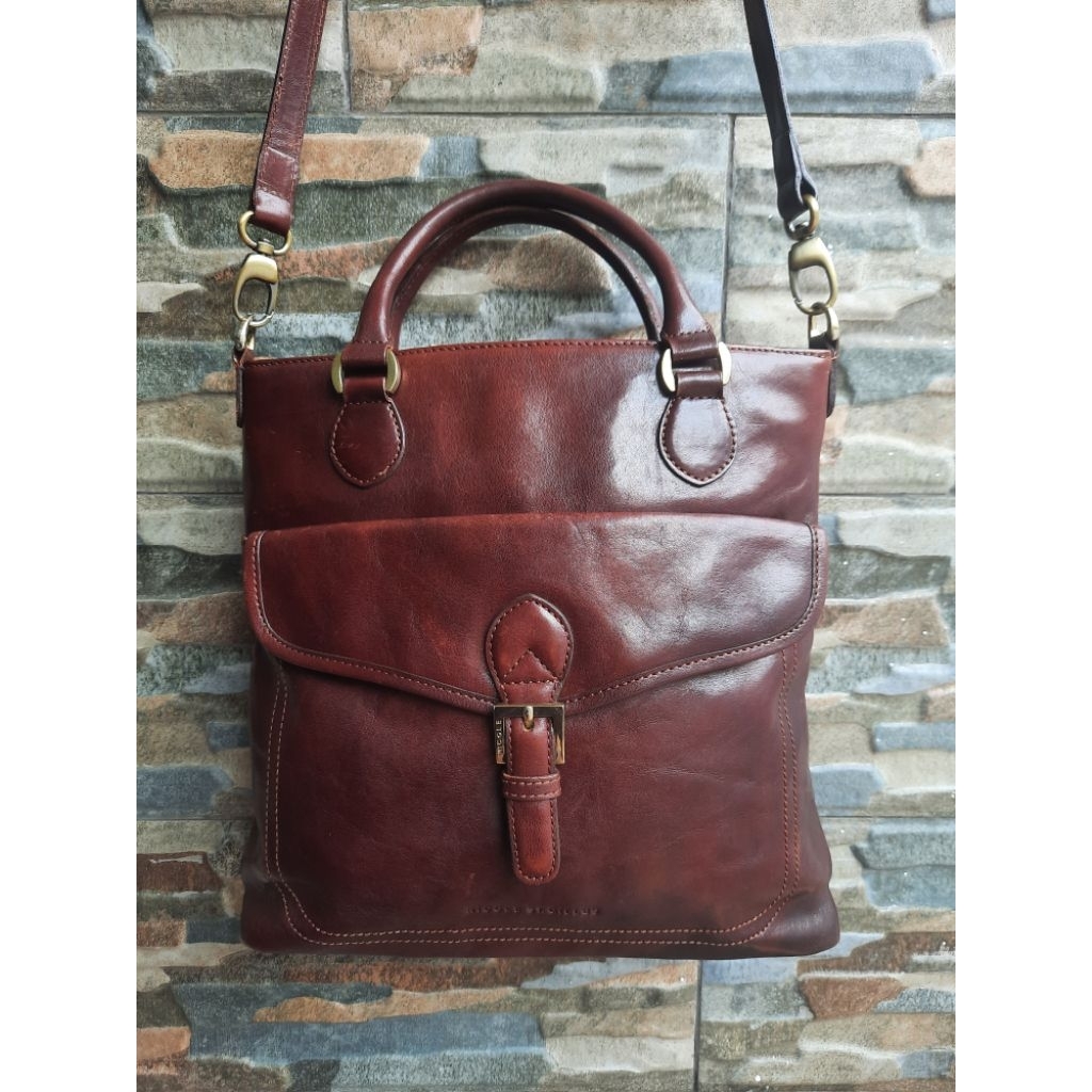 Slingbag Cokelat NICOLE ST GILLES - TAS PRELOVED BRANDED ORIGINAL