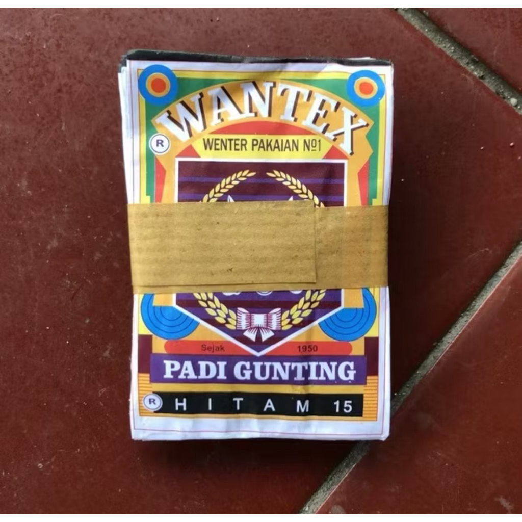 Wantex  BAGUS Pewarna Pakaian / Wantex Padi Gunting HITAM 10 PCS Pewarna Kain / Jaring