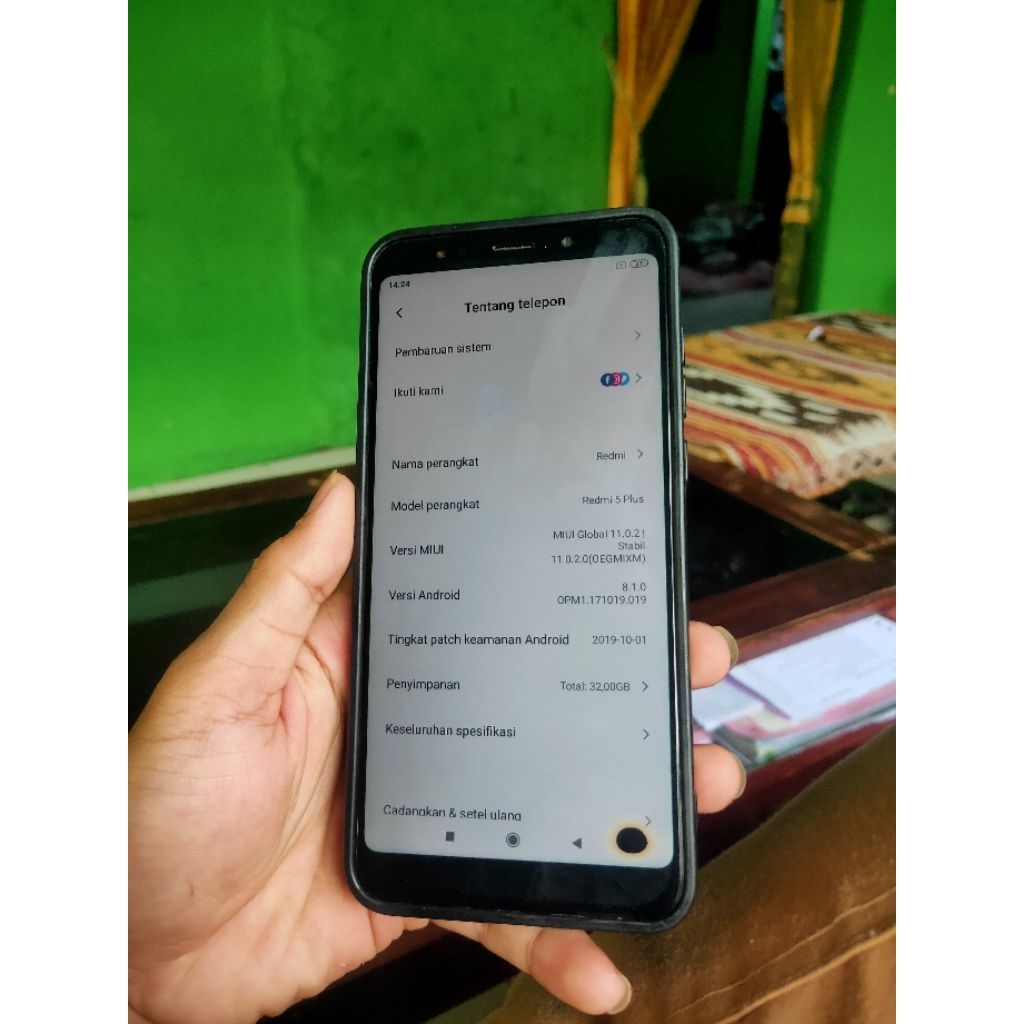 mesin redmi 5 plus 3/32