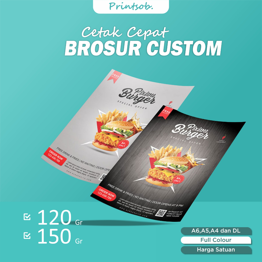 

Cetak brosur custom satuan murah