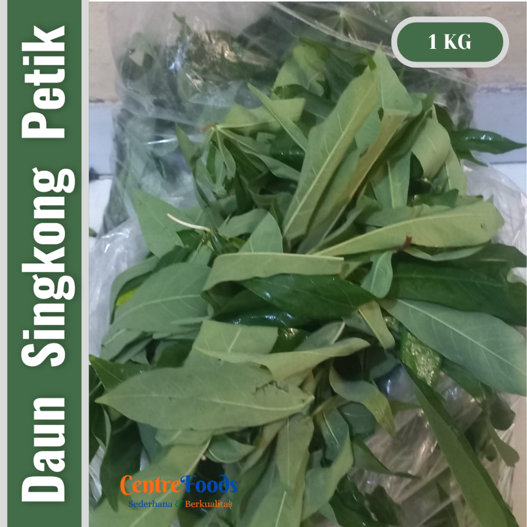 

Sayur Daun Singkong tanpa Tangkai Fresh - Daun Ketela PETIK | 1 Kg [ Harga Per BKS ]