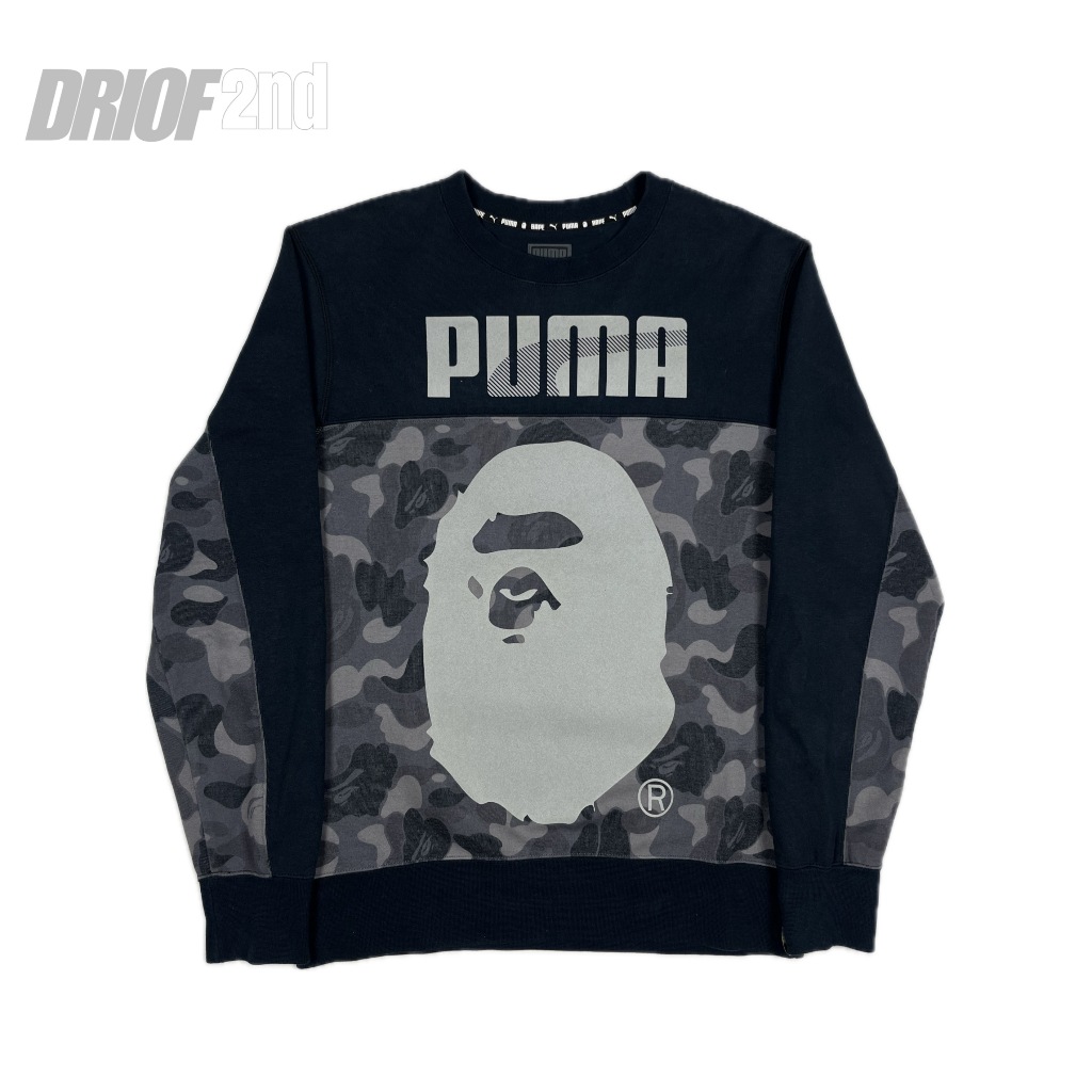 Crewneck Bape x Puma camo Black Reflective