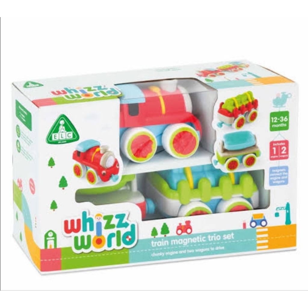 (NEW) ELC whizz world play set train magnetic trio / kereta ELC / magnetic train