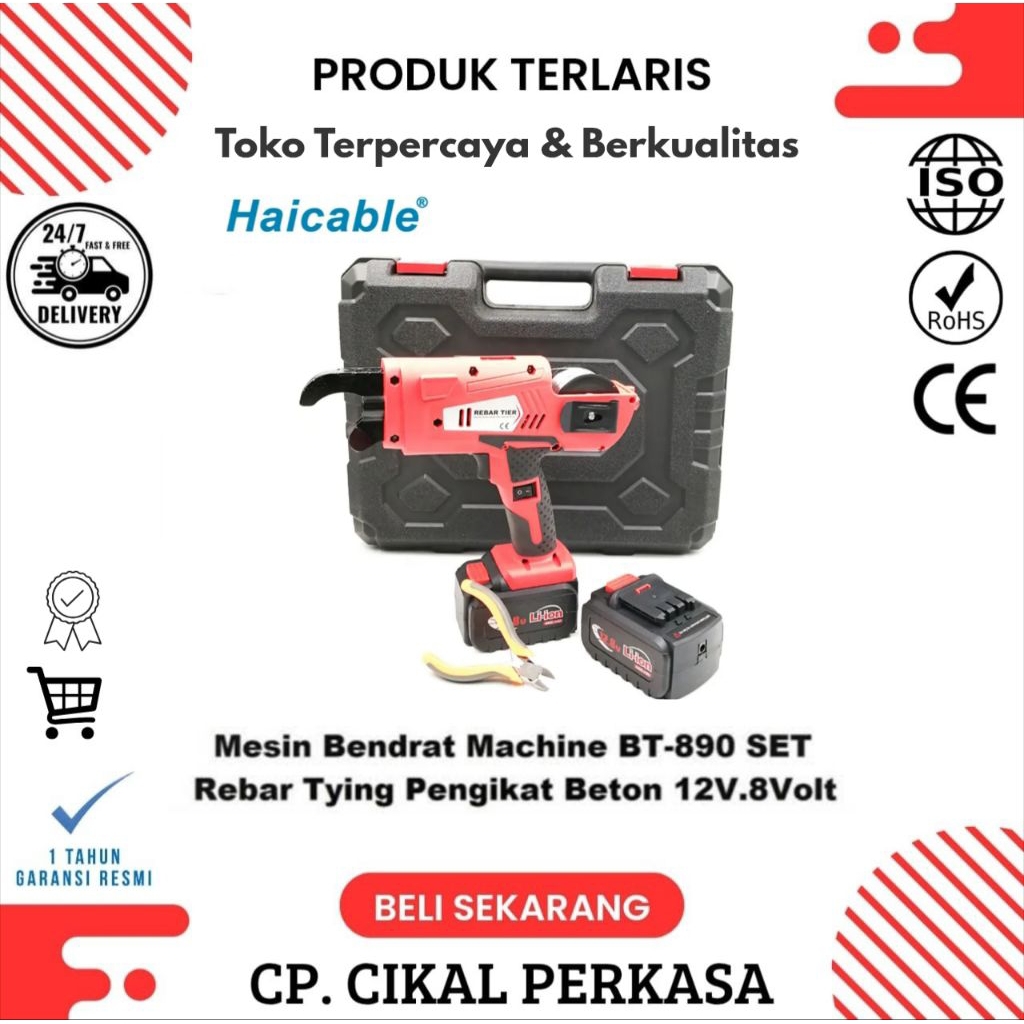AUTOMATIC REBAR TYING MACHINE BT-890/MESIN BENDRAT