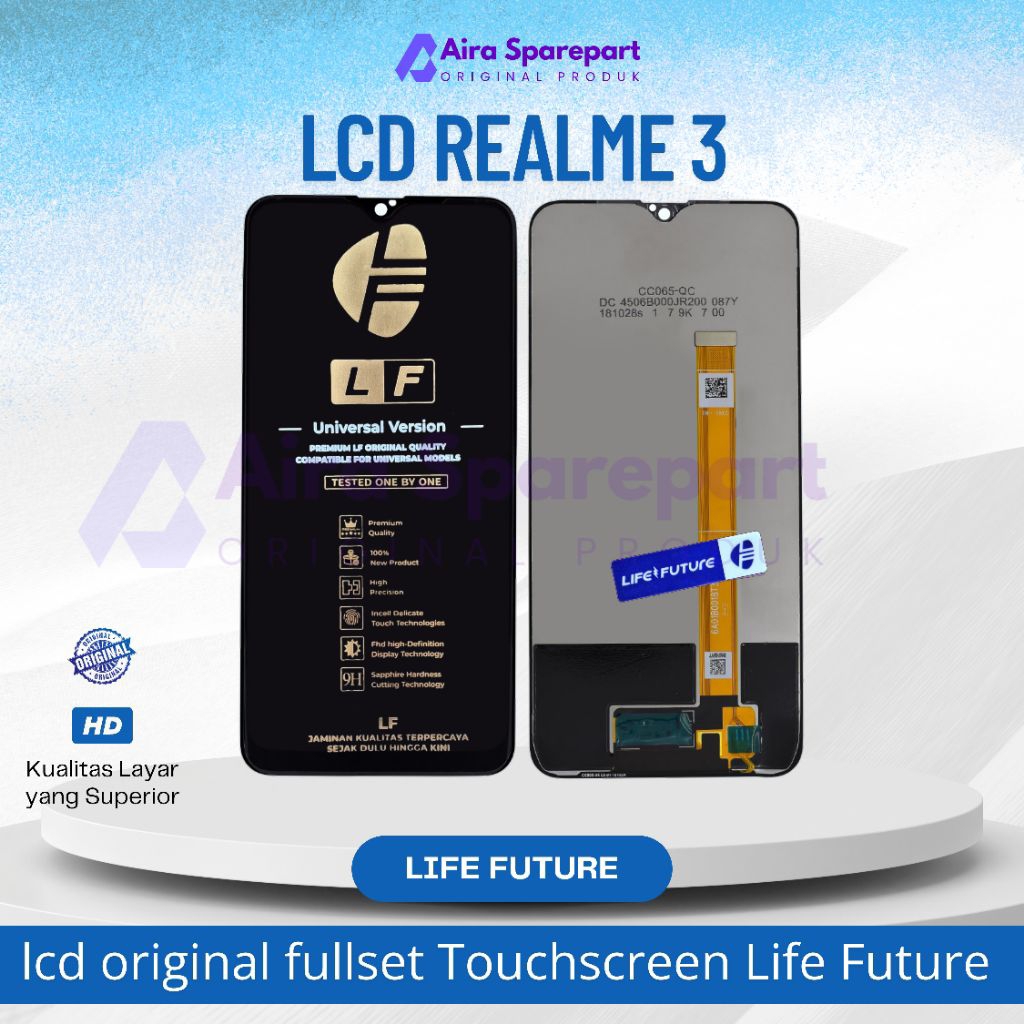 Lcd Realme 3 original fullset Touchscreen Life Future
