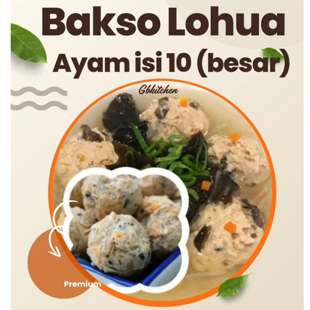 

BAKSO LOHUA/ BAKSO RAMBUTAN HOMEMADE ISI 10 JUMBO TANPA MSG TANPA PENGAWET